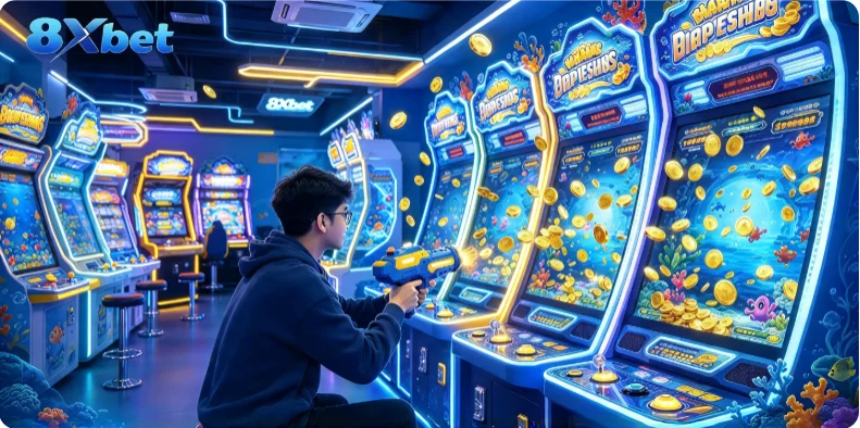 Máy Bắn Cá Ăn Xu Cực Chất Tại 8Xbet - Chơi Là Ghiền